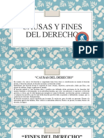 Causas y Fines Del Derecho