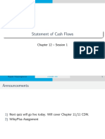 Statement of Cash Flows: Chapter 12 - Session 1