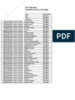 Ba (H) Sanskirt Semester I List of Students With College Roll No (S) & Section (S)