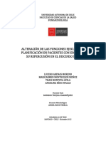 Alteración de Las Funciones Ejecutivas de Tipo Planificación en Pacientes Con Esquizofrenia y Su Repercusión en El Discurso Narrativo