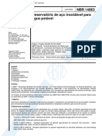 NBR 14863 - Reservatorio de Aco Inoxidavel para Agua Potavel PDF