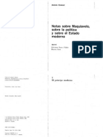 Gramsci Notas Sobre Maquiavelo Sobre La Politica y El Estado Moderno