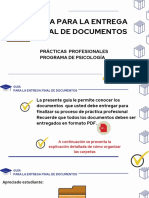 Instructivo de Entrega Final de Documentos Prácticas Profesionales Programa de Psicología - Uniminuto