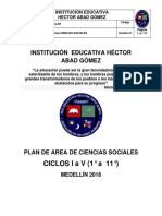 Plan de Area Ciencias Sociales 1 A 11. 1 PDF