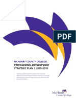 Mchenry County College: Professional Development STRATEGIC PLAN - 2015-2018