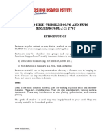 Project Report On MS and High Tensile Bolts and Nuts