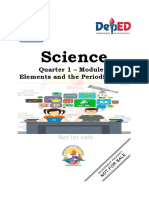 SLM 5 Grade 7 Sceince 1st Quarter Elements and The Periodic Table