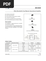 Wide Bandwidth Dual Bipolar Operational Amplifier: Description