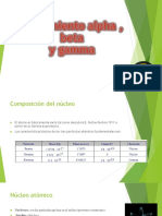 Decaimiento Alpha, Beta y gamma-SAVIO