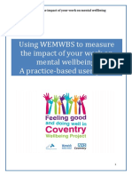 Using WEMWBS To Measure The Impact of Your Work On Mental Wellbeing: A Practice-Based User Guide