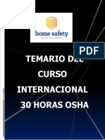 Temario 30 H OSHA PDF