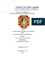 Calibración de Material Volumétrico