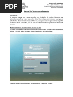 Manual de Teams para Docentes