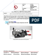 Technical Service Bulletin: DCT Actuator Rod Length Adjustment