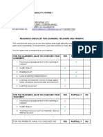 Tumaga Annex LDM1 - Module - 4 - Readiness - Checklist - For - Learners, - Teachers - and - Parents