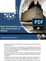 Beech-Nut Nutrition Corp. Case Study Analysis & Solution