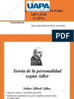 Presentación de Las Teoría de La Personalidad Según Adler