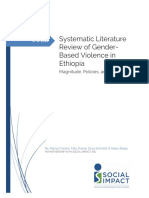 GBV in Ethiopia Systematic Lit Review Fall 2018