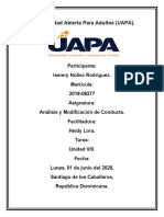 Tarea 8 de Analisis y Modificacion de La Conducta