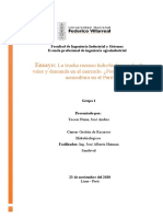 TEMA La Trucha Recurso Hidrobiológico de Alto Valor y Demanda en El Mercado. ¿Por Qué No Crece La Acuicultura en El Perú