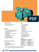 Centrifugal Pumps (2 HP To 10 HP) : Performance Range Motor