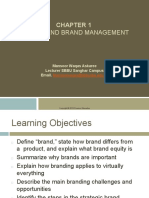 Brands and Brand Management: Mansoor Waqas Askaree Lecturer SBBU Sanghar Campus Email