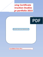 Leaving Certificate Construction Studies Design Portfolio 2015