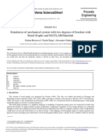 Simulation of Mechanical System With Two Degrees of Freedom With Bond Graphs and MATLAB/Simulink