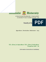 Annamalai University: Faculty of Agriculture