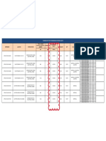 Schedule of VRF Condensing/Outdoor Units