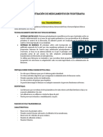 Via de Administracion de Medicamentos en Fisioterapia