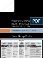 Summer Internship @essar Projects (I) Ltd.