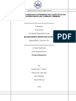 Impact of Cross-Dressing in Determining Self-Objectification and Self-Esteem Among LGBT Community Members