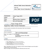 International Table Tennis Federation: Tournament Factor Place Date