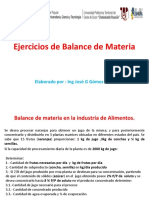 Balance de Materia Ejercicios de Laboratorio PDF