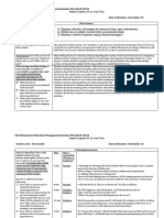 USF Elementary Education Management Routine Plan (Fall 2020) Name: Angelica de La Cruz Trejo Grade Level: First Grade Date of Routine: November 10