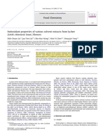 Antioxidant Properties of Various Solvent Extracts From Lychee Flowers