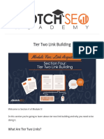 5.4 Tier Two Link Building - Gotch SEO Academy