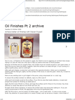 Oil Finishes PT 2 Archive