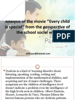 Analysis of The Movie Every Child Is Spe