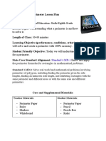 Perimeter Lesson Plan