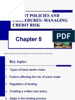 CHAP - 5 - Lending Policies and Procedures - Managing Credit Risk