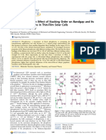 Effect of Stacking Order On Bandgap and Its