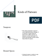 Kinds of Flatware