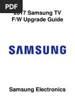 2017 Samsung TV F/W Upgrade Guide