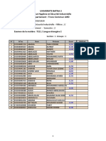Universite Batna 2 Institut Hygiène Et Sécurité Industrielle Département: Tronc Commun LMD