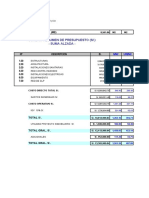 Ratios Proyecto Inmobiliario