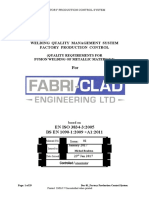 Factory Production Control System - Welding Quality Manual 23-01-17 - Issue 1