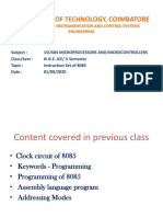 PSG College of Technology, Coimbatore: Department of Instrumentation and Control Systems Engineering