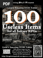 100 Useless Items For All Fantasy RPGs